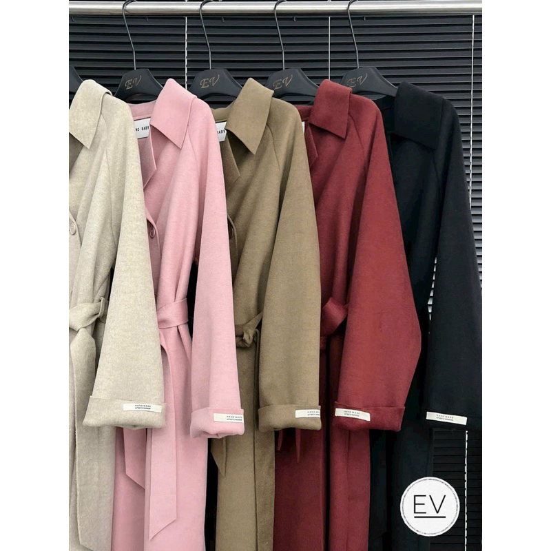 Áo khoác mangto dạ ép kèm đai YANG BABY