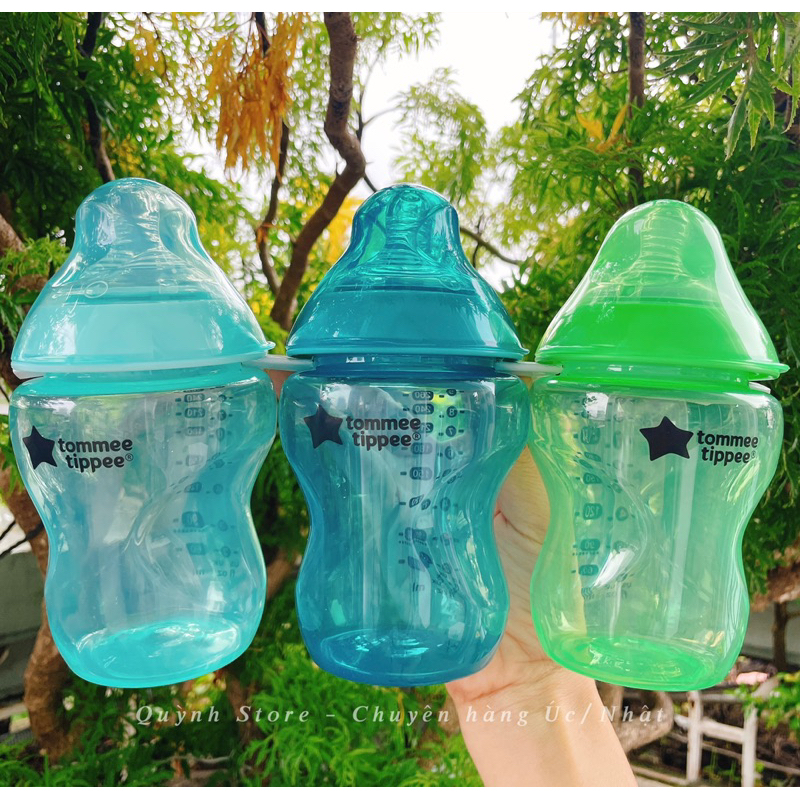 Bình sữa Tommee Tippee nhiều màu sắc Pastel 260ml - núm Âu số 1