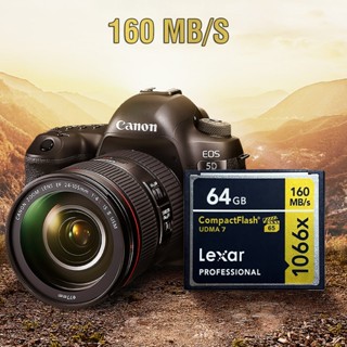 Thẻ CF Pro cho Máy ảnh, Máy quay Thẻ nhớ CompactFlash tốc độ cao (Bản Gold mới) có in Logo Lexar