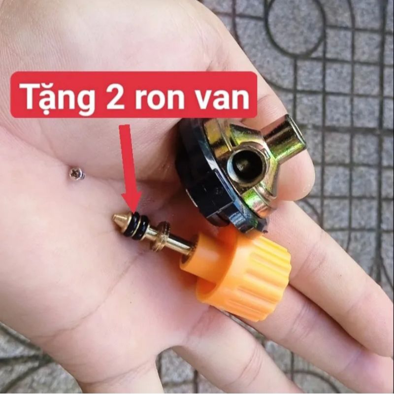 Dây Nạp Gas Bình Mini Phổ Thông Đầu Nối Dạng Cài Khóa Tặng 2 Cái Ron Van Mini Dây Sạc Gas Mini Đuôi Cài Khóa