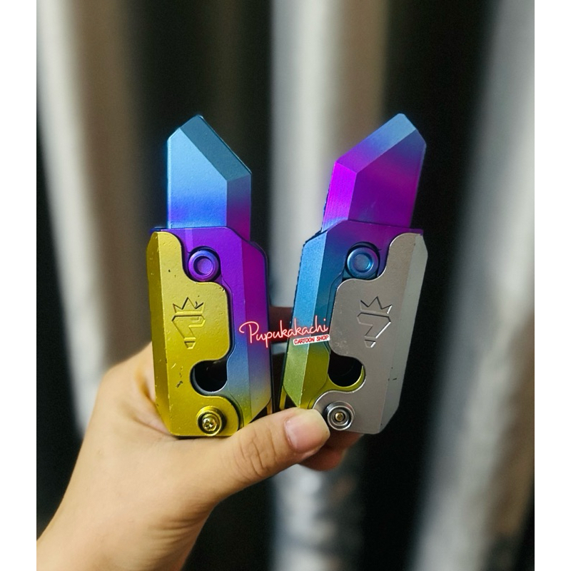 Dao Vô Tri, Dao Cà Rốt 3D Màu Hologram Thân Kim Loại Hot Trend