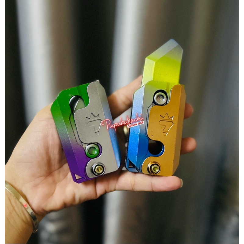 Dao Vô Tri, Dao Cà Rốt 3D Màu Hologram Thân Kim Loại Hot Trend