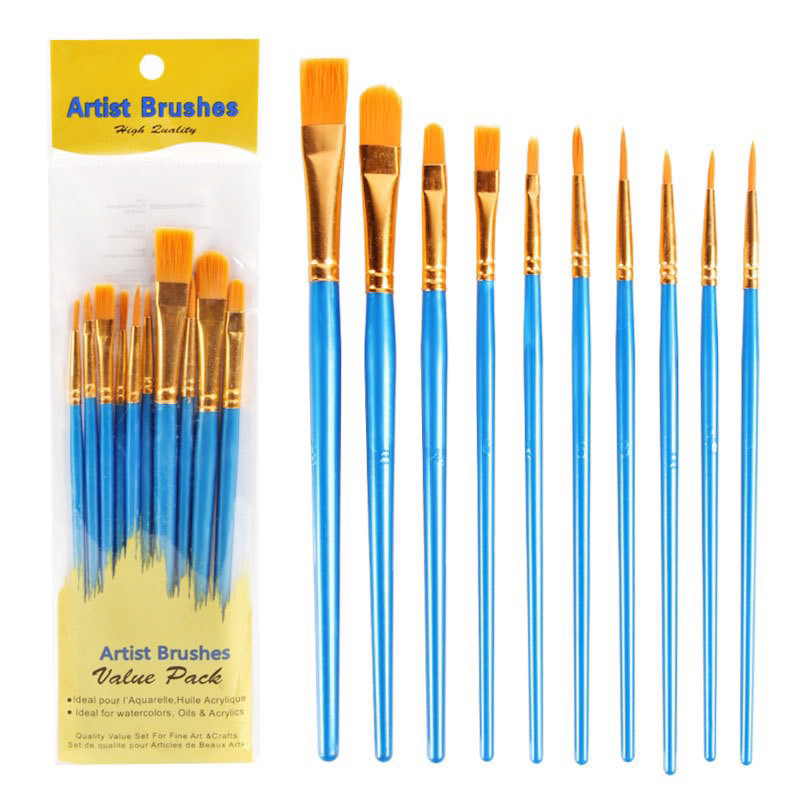 Set 10 Cọ Tô Màu , Tô Tượng ,Tô Tranh