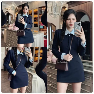  Váy Thư Ký Cổ Đức Dài Tay 