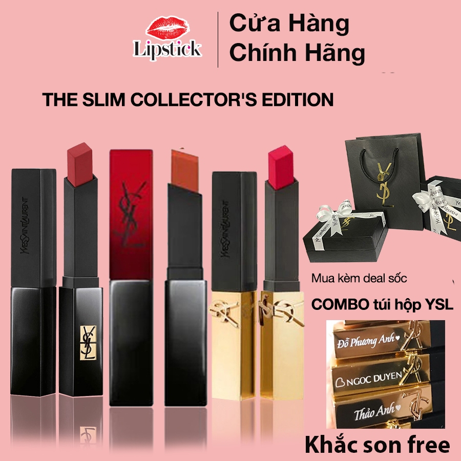 Son Ysl Slim Rouge Pur Couture, Velvet Radical, Son Ysl Khắc Tên Lipstick Offical Store