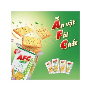 Bánh cracker afc dinh dưỡng hộp 172g vị rau/lúa mì