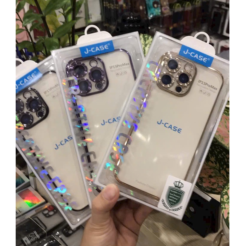 Ốp J-Case silicon Viền si bóng ip15/ ip15 plus/ ip15 pro max
