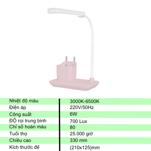 Đèn bàn Rạng Đông chính hãng cảm ứng model RD-RL-45 bảo vệ thị lực