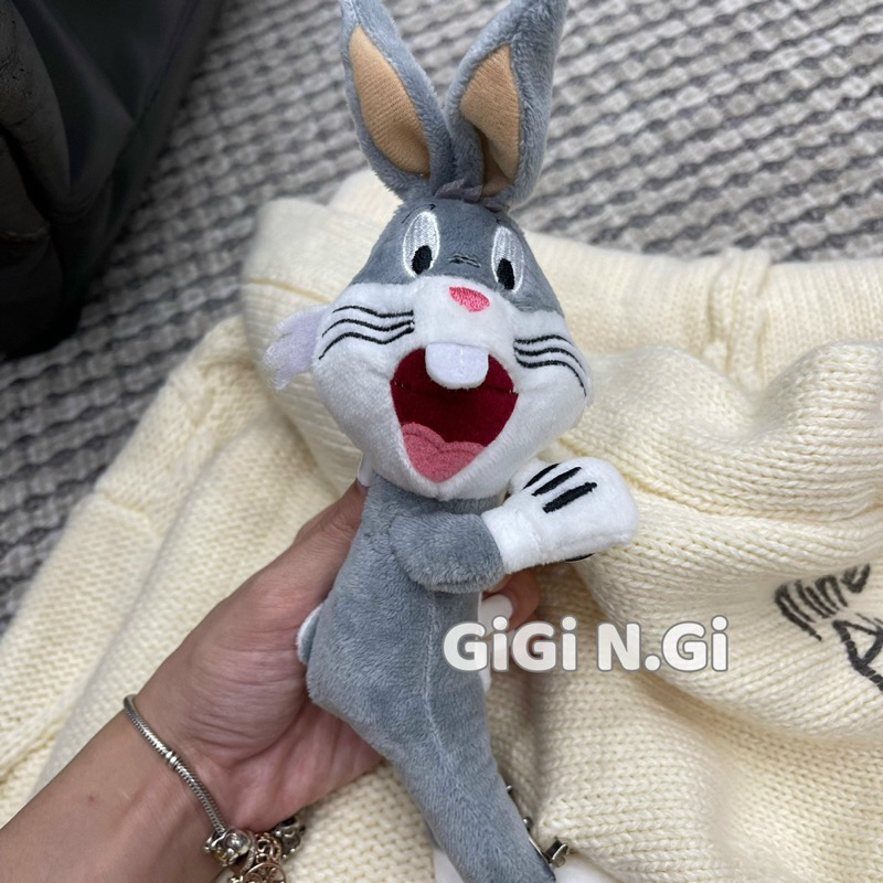 Áo khoác len Gấu Thỏ hoạt hình chữ thêu hàng SC