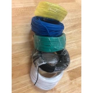 Dây buộc lõi thép cuộn 100m. Dây dẹt bọc nhựa đường kính 0.55