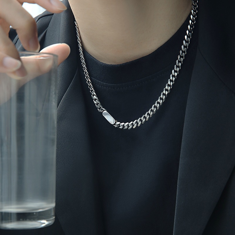 Vòng Tay Thời Trang Nam Unisex Đeo Tay Nam Nữ Basic Kuu Clothes Màu Bạc Đen - Lắc Tay Square