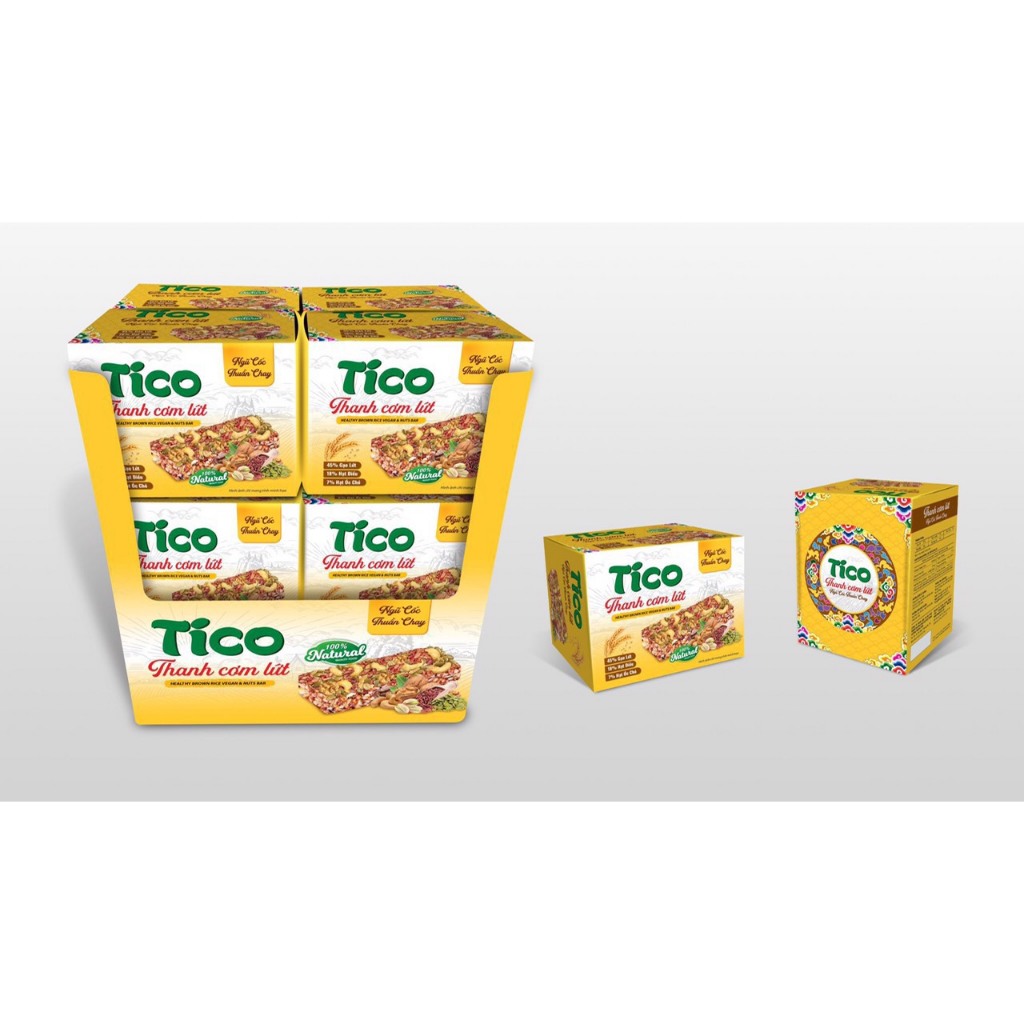 Thanh cơm gạo lứt ngũ cốc Tico