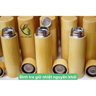 [IN HÌNH THEO YÊU CẦU] Bình Giữ Nhiệt Bằng Tre Nguyên Khối Lõi Inox 304 Cao Cấp, Quà Tặng Thầy Cô Ý Nghĩa Ngày 20/11