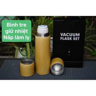 [IN HÌNH THEO YÊU CẦU] Bình Giữ Nhiệt Bằng Tre Nguyên Khối Lõi Inox 304 Cao Cấp, Quà Tặng Thầy Cô Ý Nghĩa Ngày 20/11