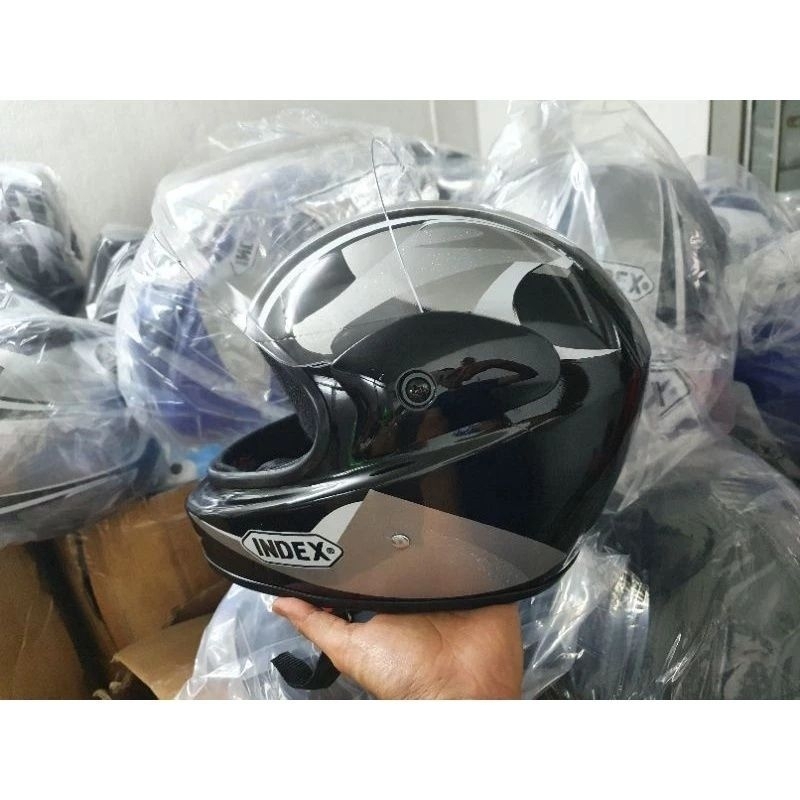 Mũ hàm fullface index chính hãng - Mũ bảo hiểm Index màu đen, xám, xanh