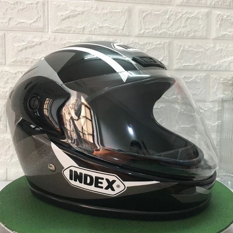Mũ hàm fullface index chính hãng - Mũ bảo hiểm Index màu đen, xám, xanh