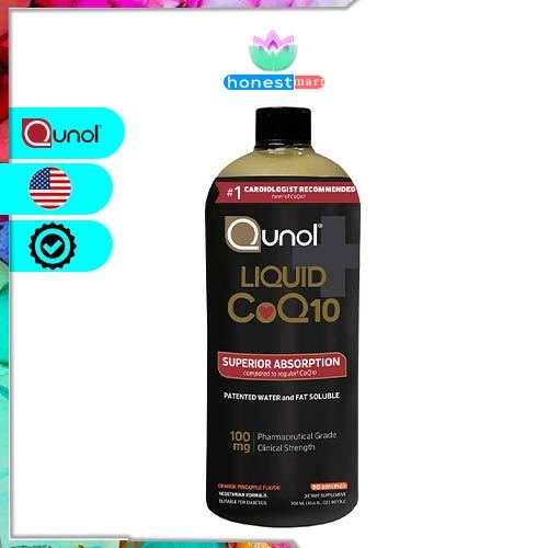 Bổ sung CoQ10 Qunol Liquid Superior Absorption CoQ10 900ml - Orange Pinepple Flavor
