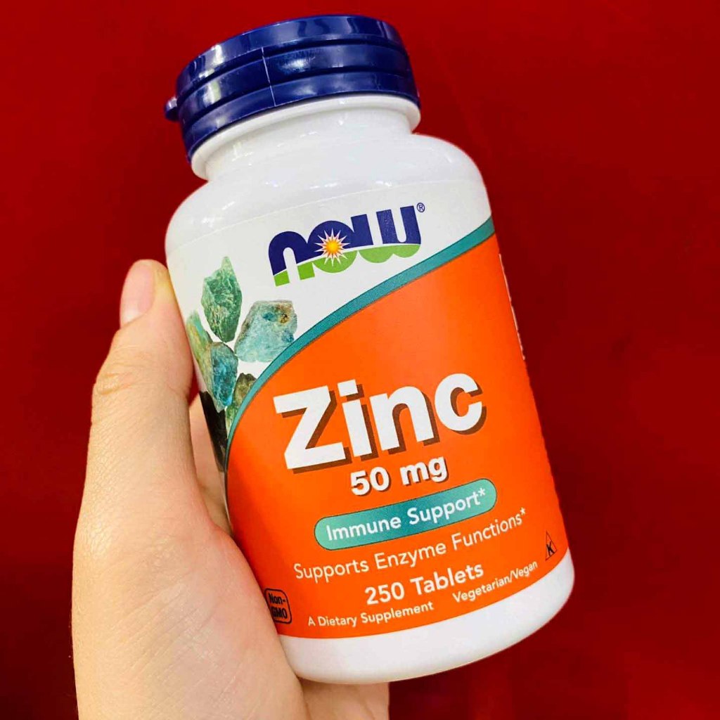 Viên uống bổ sung Now Zinc 50mg  - WHEYSHOP VN