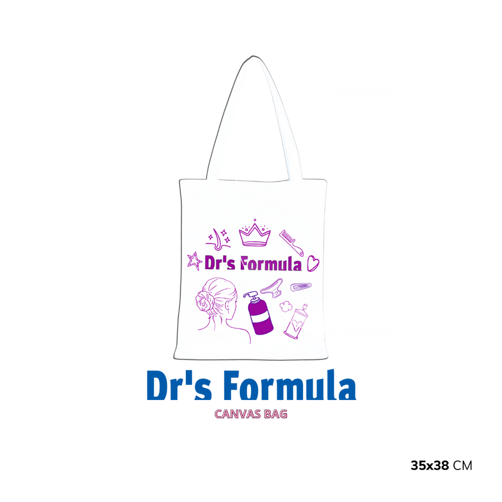 [HÀNG TẶNG KHÔNG BÁN] Túi vải canvas DR'S FORMULA thời trang 35X38cm