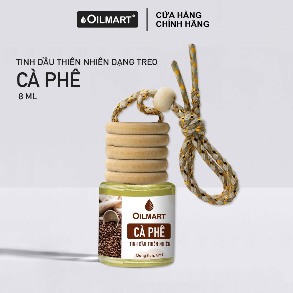 Tinh dầu thiên nhiên treo xe, tủ quần áo giúp khử mùi, làm thơm phòng 8ml