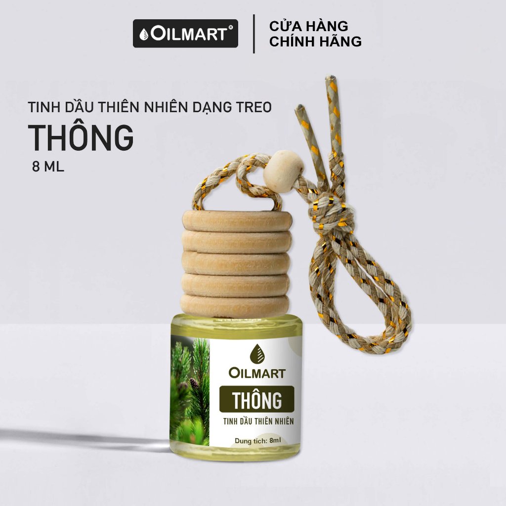 Tinh dầu thiên nhiên treo xe, tủ quần áo giúp khử mùi, làm thơm phòng 8ml