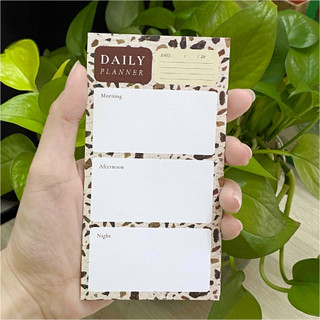 Combo 3 Quyển Note Vân Đá Marble DAILY PLANNER (7 x 13.2m) - 50 tờ