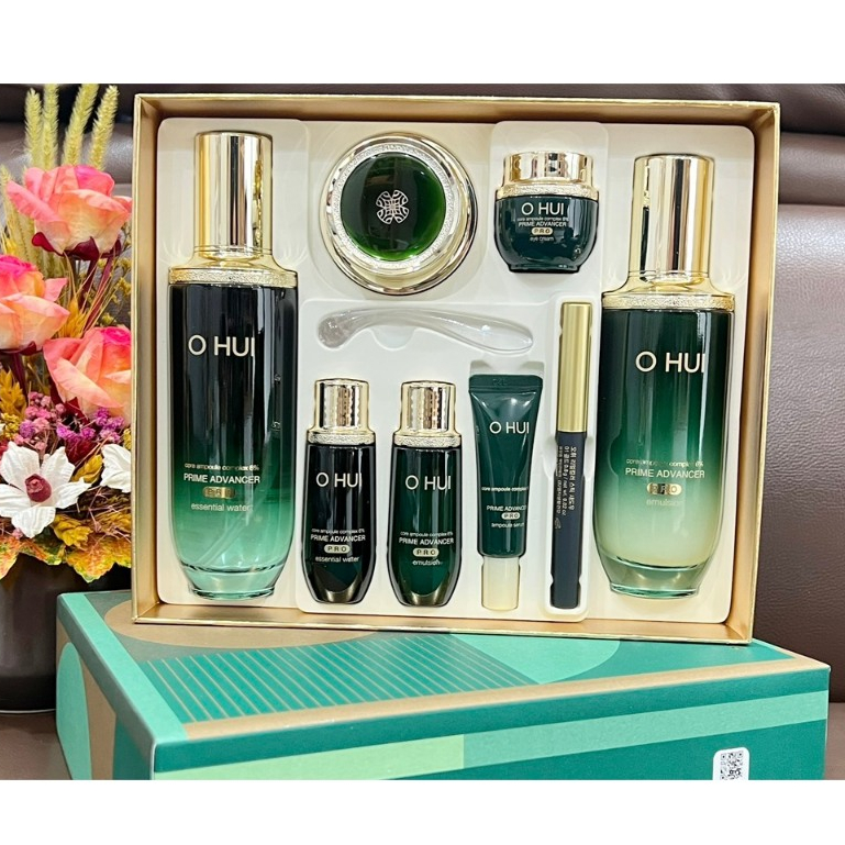 Set Dưỡng Trắng Da Chống Lão Hóa Cải Thiện Nếp Nhăn OHUI Prime Advancer 8sp [ Date 2026 ]
