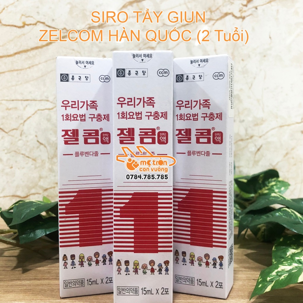 Siro Zelcom Hàn Quốc 2 gói x 15ml (2 tuổi +)