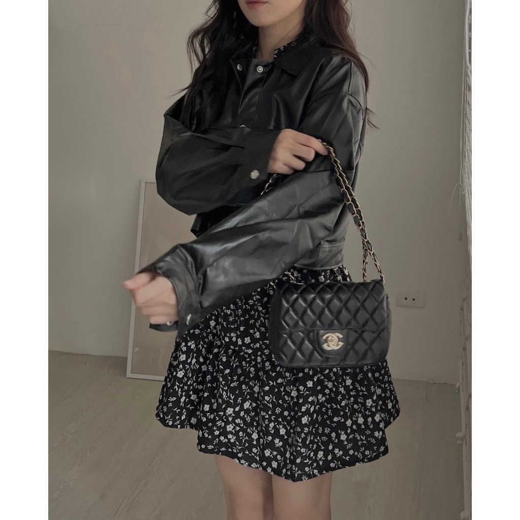 Áo Khoác da Nữ, Áo Khoác Da Croptop Dáng Basic khoe vòngd 2 siêu đỉnh Hàng Loại 1 T39