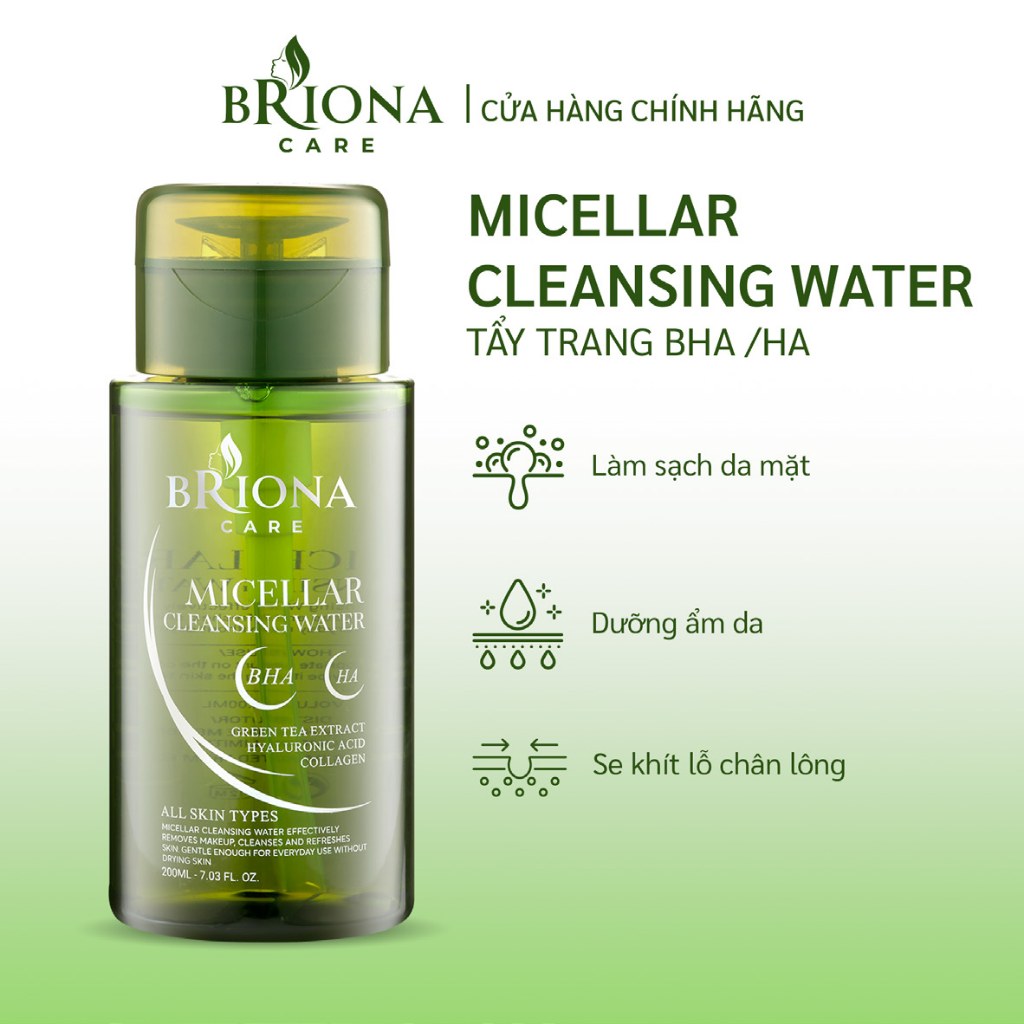 Nước Tẩy Trang Briona - Tất Cả Các Loại Da