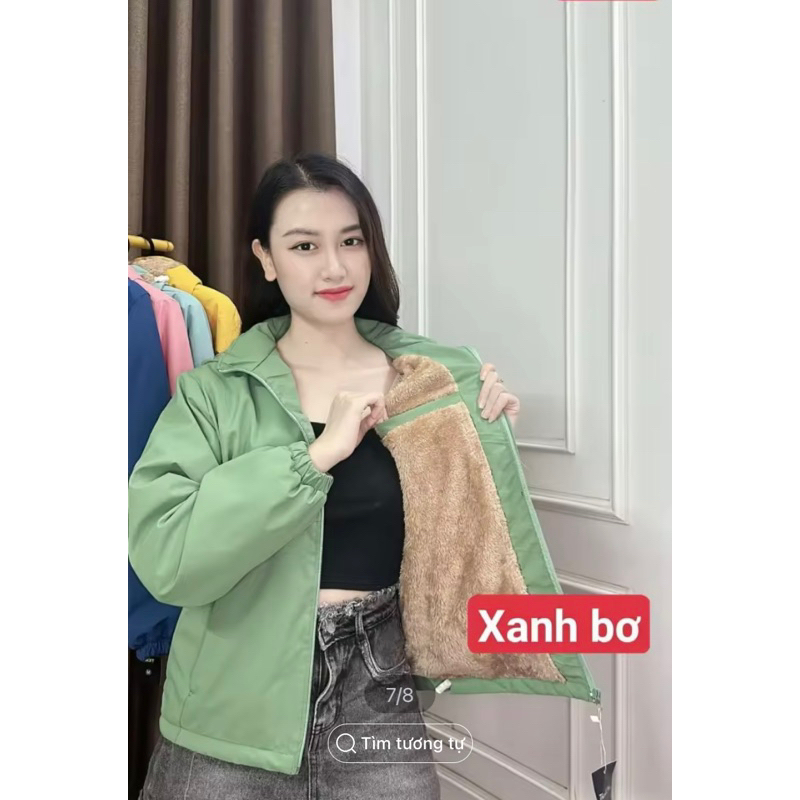 Áo gó nữ lót lông chống thấm nước