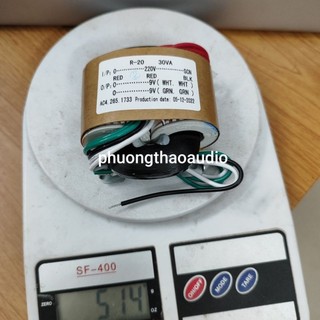 Biến thế Rcore 30W  input 220V, out put 9V x 2