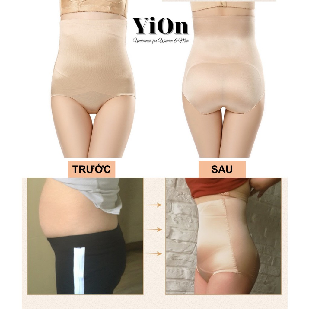 Quần gen bụng siết eo, chống hằn, chống lộ cạp cao che bụng trên dưới nâng mông săn chắc QG12-1001 YiOn Underwear