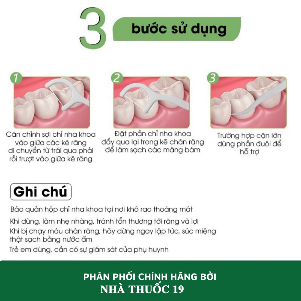 Tăm chỉ nha khoa Oraltana Hộp 100 que tăm kẽ răng Oral Tana, tăm chỉ nha khoa đạt chuẩn xuất Nhật