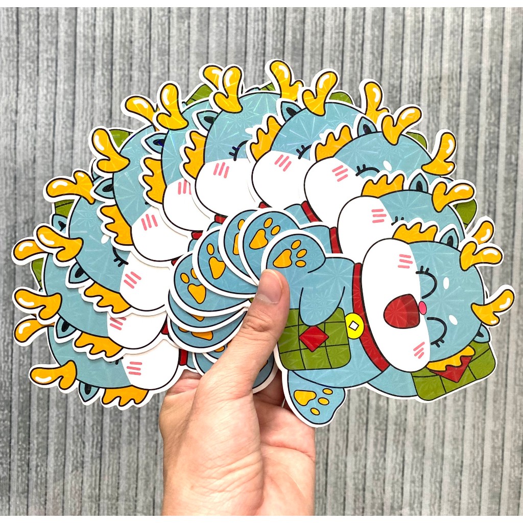 Bao lì xì chibi loại dày hoạt hình tết giáp thìn