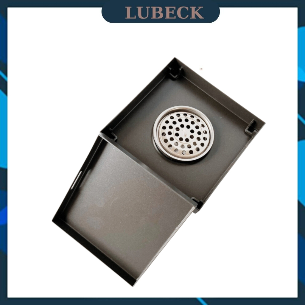 Ga thoát sàn 15x15 k , chất liệu inox 304 phủ nano , thiết kế đẹp mắt sang trọng - LUBECK