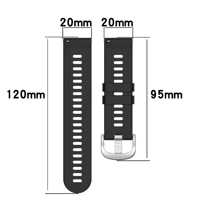 Dây Silicon Đồng Hồ Galaxy Watch 6 5 4 47mm 46mm 45mm 44mm 43mm 42mm 40mm Chốt Khóa Thông Minh Nhiều Màu Sắc - SWASTORE