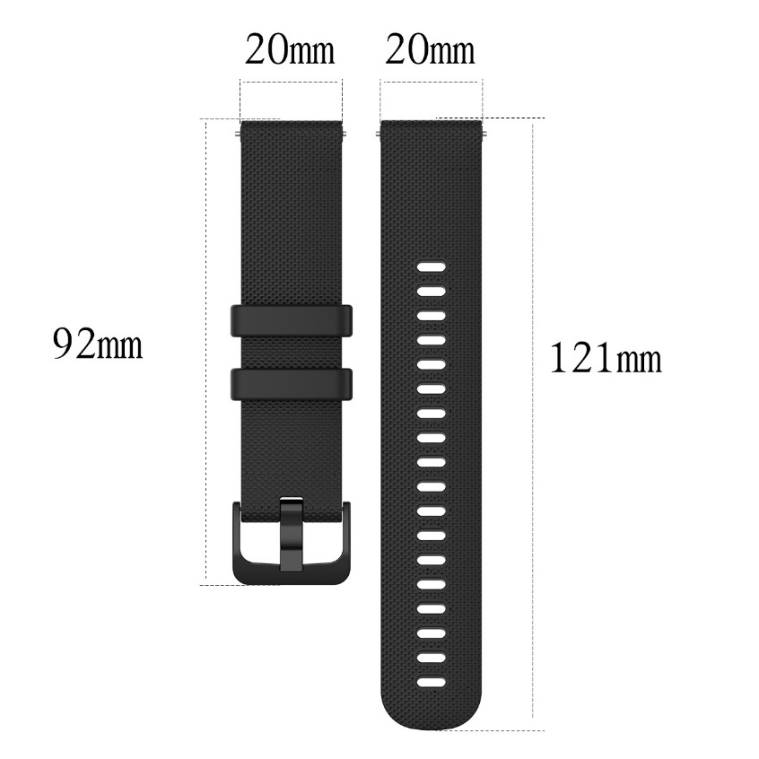 Dây Silicon Đồng Hồ Galaxy Watch 6 5 4 47mm 46mm 45mm 44mm 43mm 42mm 40mm Chốt Khóa Thông Minh Nhiều Màu Sắc - SWASTORE