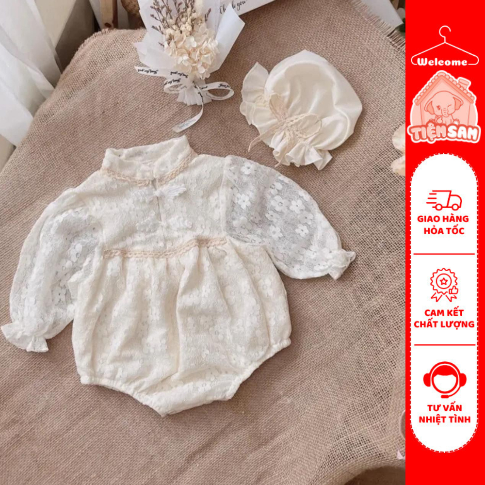 Body Chip Ren Hoa Kèm Mũ Cho Bé Đáng Yêu