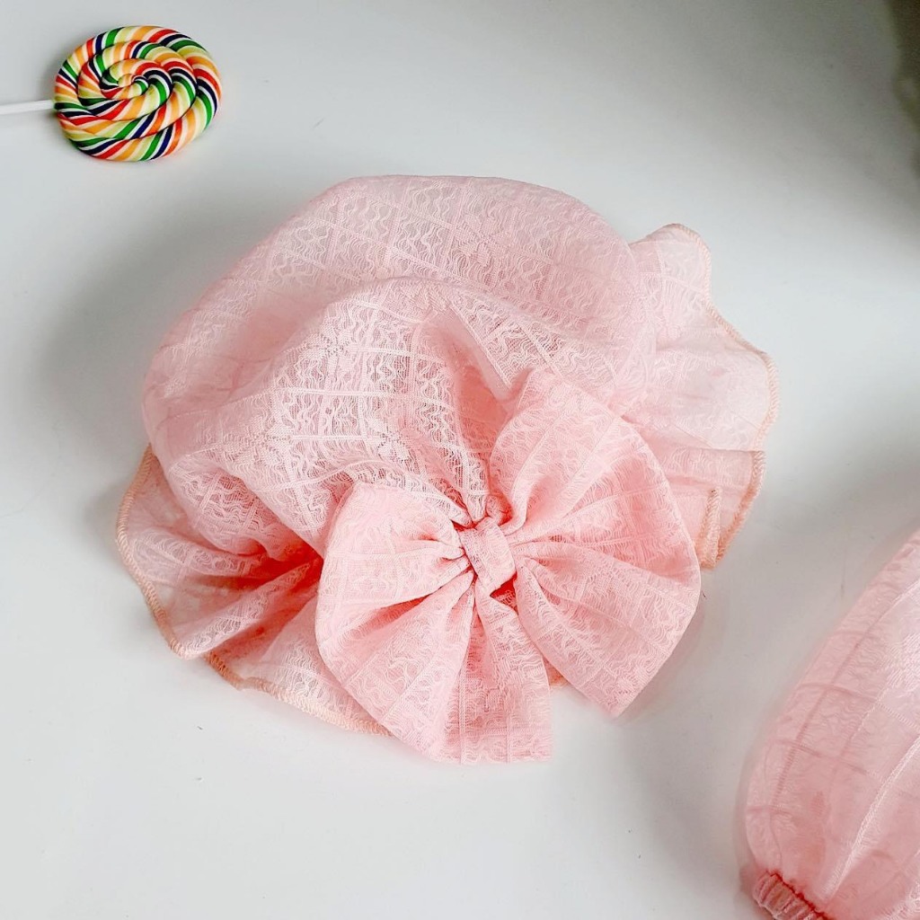 Set Body Chip Cổ Tàu Kèm Mũ Màu Hồng Baby Đáng  Yêu