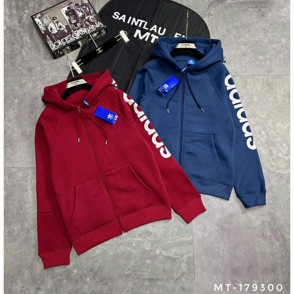 Áo Khoác Thể Thao Adidas Chất Nỉ Dày Dặn - Áo Khoác Adidas Có Mũ Phong cách Boy Phố Hottrend 2023