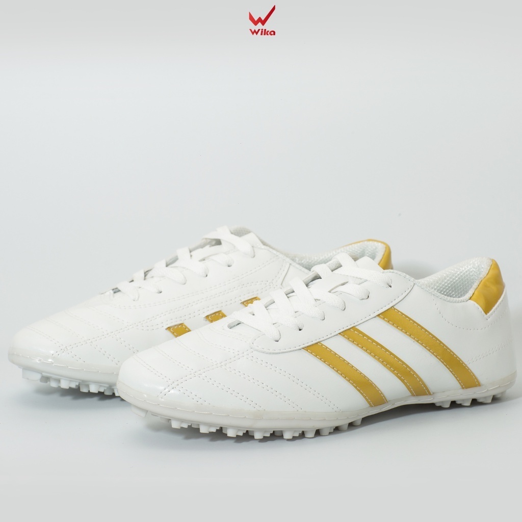 Giày Đá Bóng 3 Sọc Wika Ct3, Giày Bóng Đá Wika Ba Sọc Chính Hãng Giá Rẻ Da Pu Đã Khâu Toàn Bộ Đế Ôm