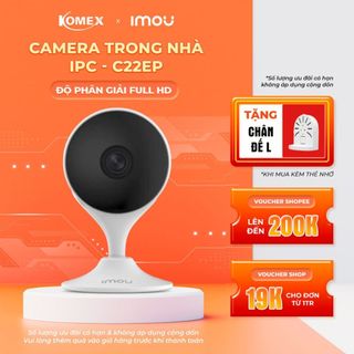 Camera imou Trong Nhà C22EP Ip Wifi Full HD 1080P, Đàm thoại 2 chiều, Còi báo động và Cảnh báo chuyển động - Komex