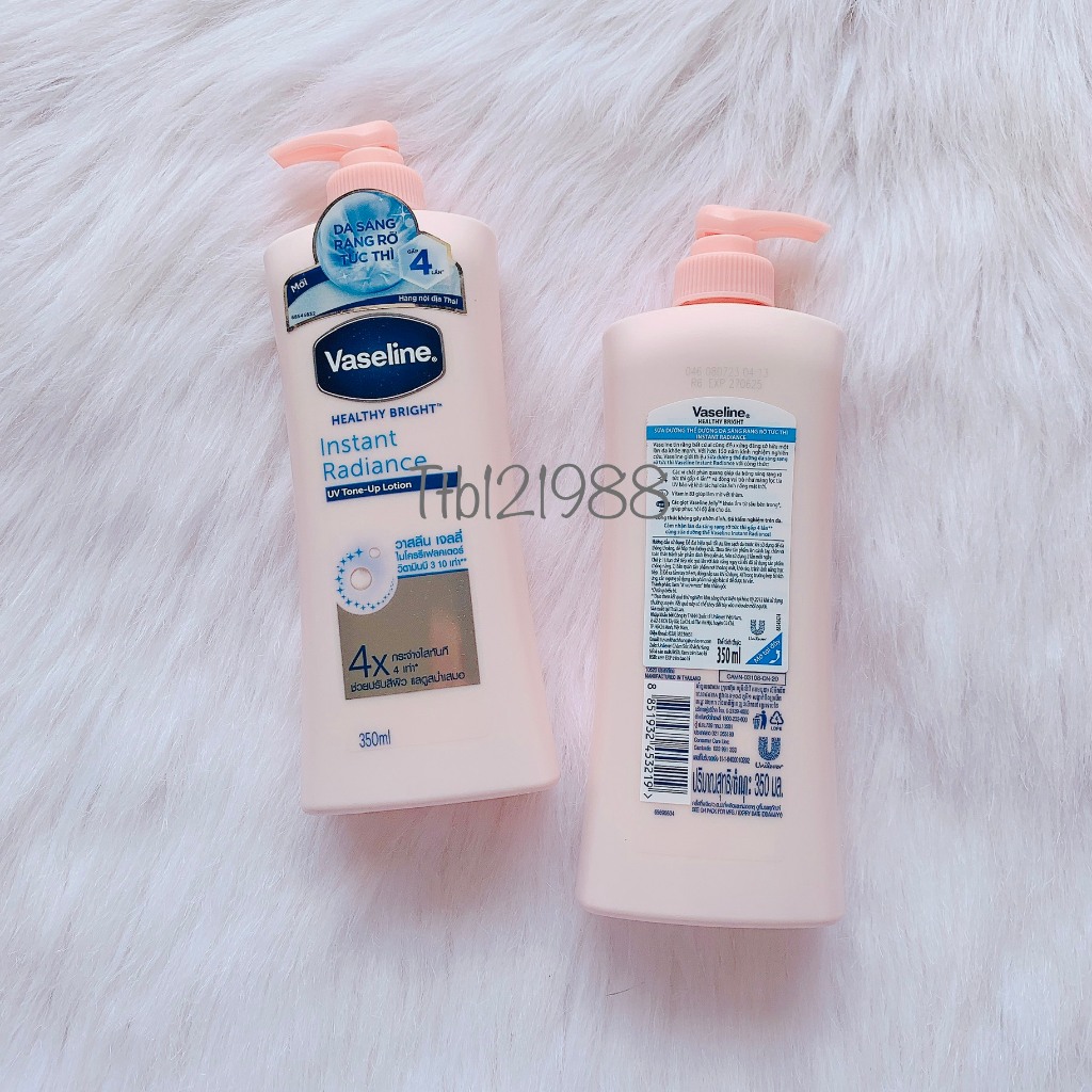Dưỡng thể Vaseline 725ml hồng vàng xanh nâu - 4x - 24x - 10x perfect young 10 in 1 350ml