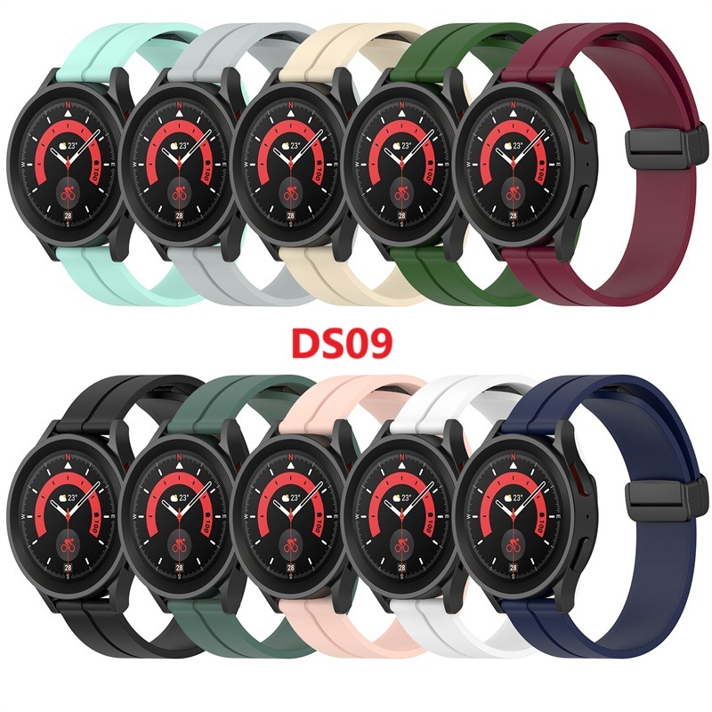 Dây Silicon Đồng Hồ Galaxy Watch 6 5 4 47mm 46mm 45mm 44mm 43mm 42mm 40mm Chốt Khóa Thông Minh Nhiều Màu Sắc - SWASTORE