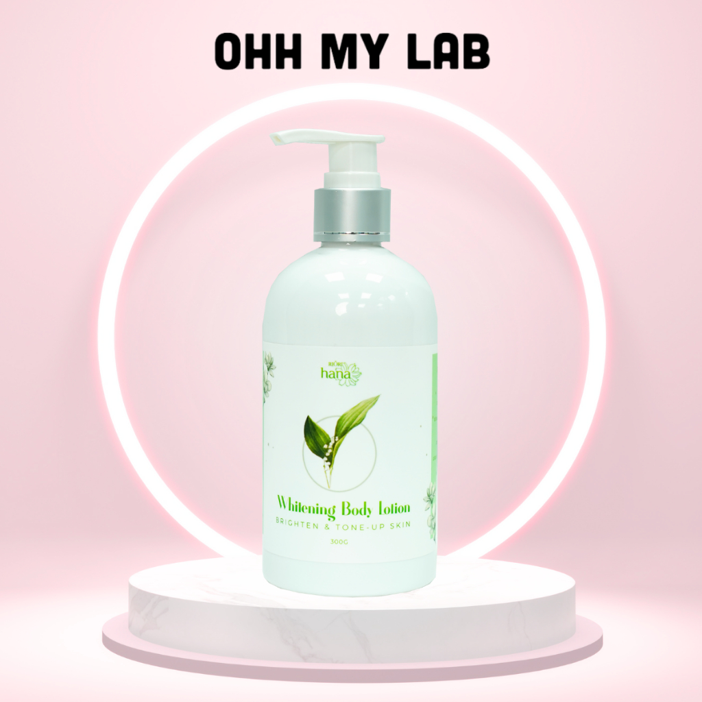 Kem dưỡng trắng da Body Lotion RIORI HANA Cấp Ẩm, Dưỡng Da Sáng Khỏe Mịn Màng - Whitening Body Lotion 300g