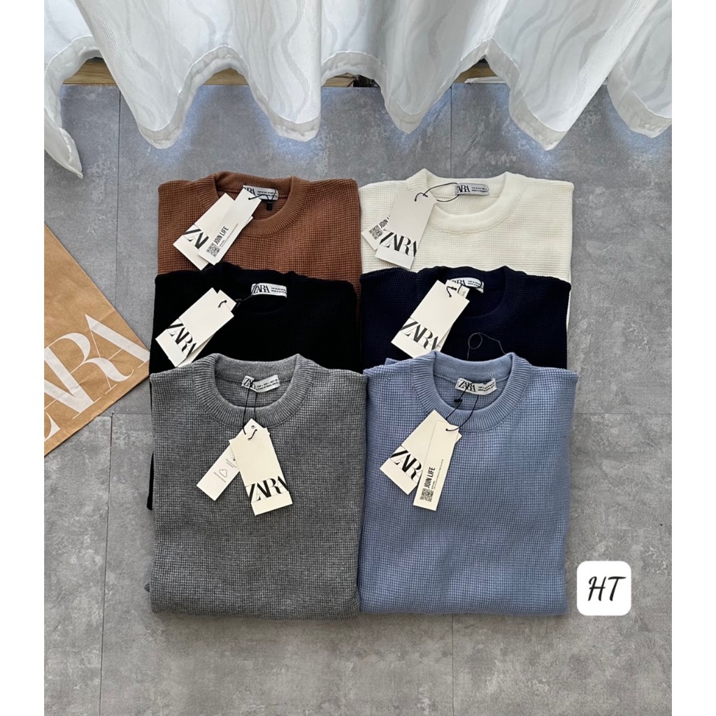 ÁO LEN NAM ZARA CỔ TRÒN