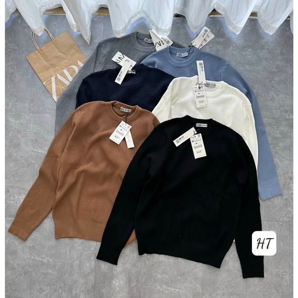 ÁO LEN NAM ZARA CỔ TRÒN