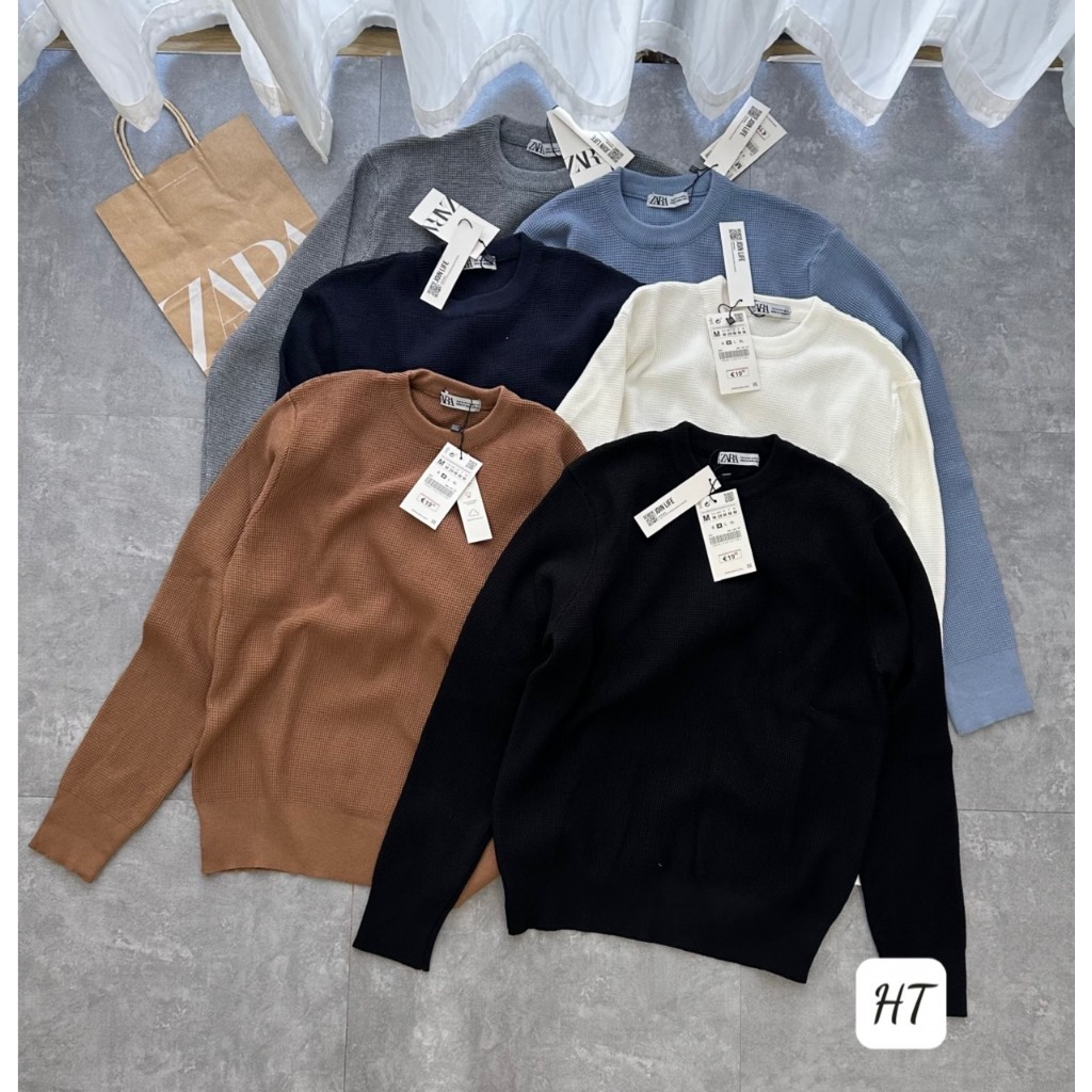 ÁO LEN NAM ZARA CỔ TRÒN