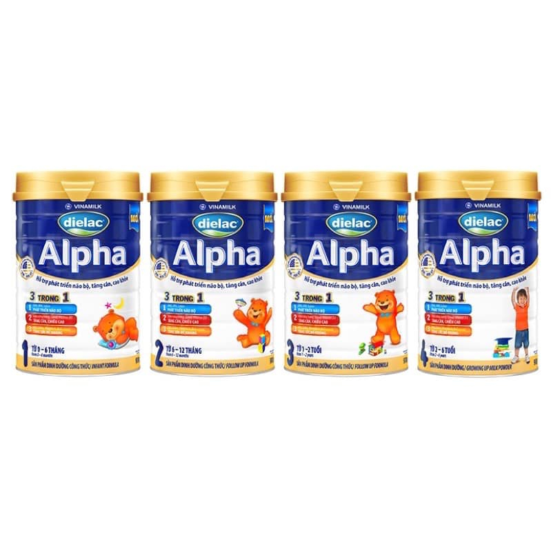 DATE 2025- Sữa bột Dielac Alpha 1/2/3 và 4 900g và 400g